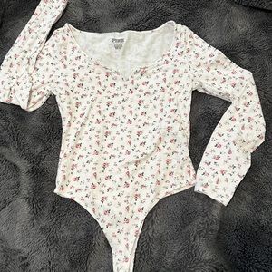 PINK long sleeve bodysuit